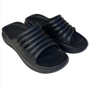 KUAILU RECOVERY SANDALS KW966 Size 10 Black Slides Shoes EU 41 Foam Comfort